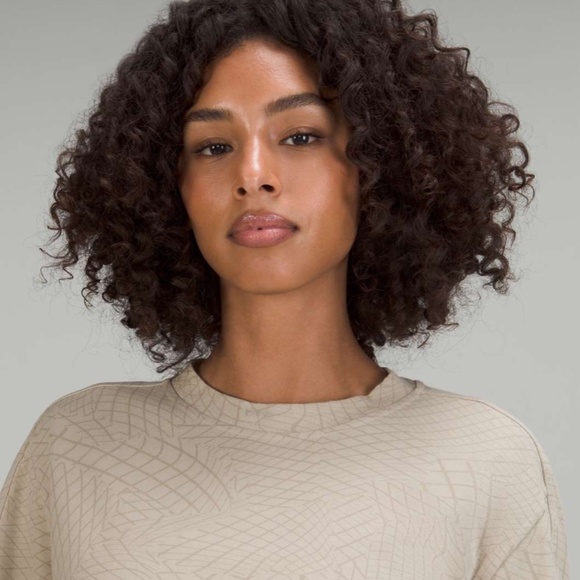 Heavyweight Cotton T-Shirt (Gradiating Grid Raw Linen Multi) - Picture 5 of 10